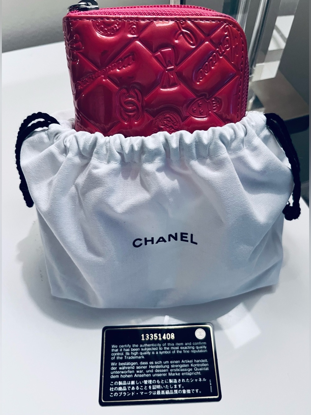 Stunning CHANEL pink precious wallet with dust bag & authenticity card 💕 - Picture 3 of 11